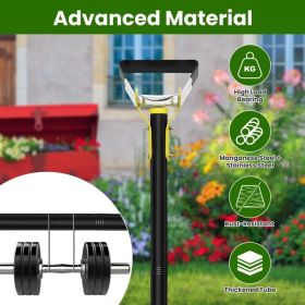 46.06in Adjustable Garden Hoe Handheld Stirrup Hula Hoe Scuffle Loop Hoe Gardening Weeder Cultivator Weeding Rake for Weeding/Loosening Soil (Option: 1.5M)