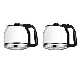 (2 Pack)12 Cup Glass Replacement Carafe (Shipment from Walmart) (Option: Default Title)