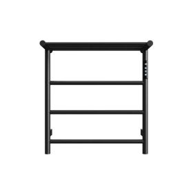 Heated Towel Rack with Top Shelf, 3-Bar Towel Wall Mounted Warmer for Bathroom with Intelligent Touch Screen Timer, 304 Stainless Steel Polished, (Option: Default Title)