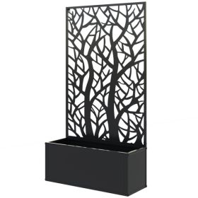 Garden Bed Galvanized Planter, Garden Bed With Privacy Pan (Option: 41490127)