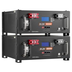 Home Power Station Backup Power, 5120Wh, LiFePO4 Lithium Battery, Support Communication, Bluetooth And WiFi, AC 5000W Inverter, Fast Charge, For (Option: Default)