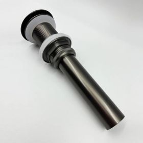 Bathroom Sink Drain without Overflow, Vessel Sink Lavatory Vanity Pop Up Drain Stopper, 304 Stainless Steel (Option: Default Title)