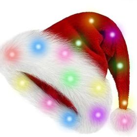 Christmas Hat, Santa Hat For New Year Holiday Party (Option: red)