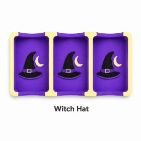 Halloween Mahjong Passing Tray, 3 Tile Holder For American Mahjong Charleston Exchange, Spooky Tile Passing Accessory (Option: Plastic-1PC-Witch Hat)