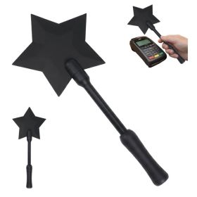Star Magic Wand Credit Card Holder, Fantasy Star Shaped Card Display Stick, Creative Payment Assistant Wand For Events, Parties And Daily Use (Option: Black-Plastic-1PC)