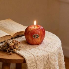Fruit Inspired Scented Candles, Fruit Shape, Creative Design, Cute Home Accessory, Perfect For Adding A Unique Touch To Your Living Space. (Option: Completely Apple Red)