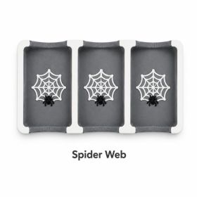Halloween Mahjong Passing Tray, 3 Tile Holder For American Mahjong Charleston Exchange, Spooky Tile Passing Accessory (Option: Plastic-1PC-Spider Web)
