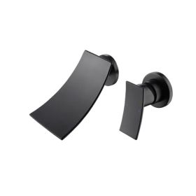 Wall mounted bathroom waterfall faucet (Option: as picture)