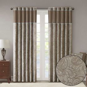 Jacquard Curtain Panel Pair(2 Pcs Window Panels) (Color: as Pic)
