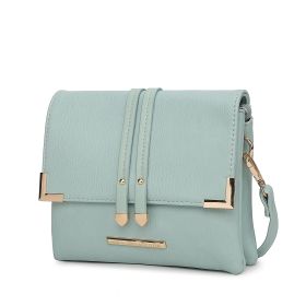 MKF Collection Valeska Multi Compartment Crossbody by Mia k (Color: Seafoam, Material: Polycarbonate)