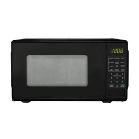 0.7 Cu ft Countertop Microwave Oven, 700 Watts, Black, New (Shipment from Walmart) (Option: Default Title)